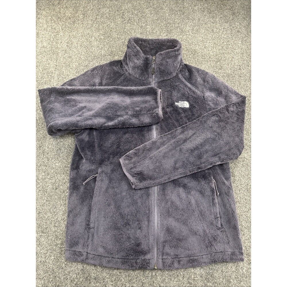 The North Face Osito 2 Women’s Gray High Pile Fleece Jacket C782 Full Zip